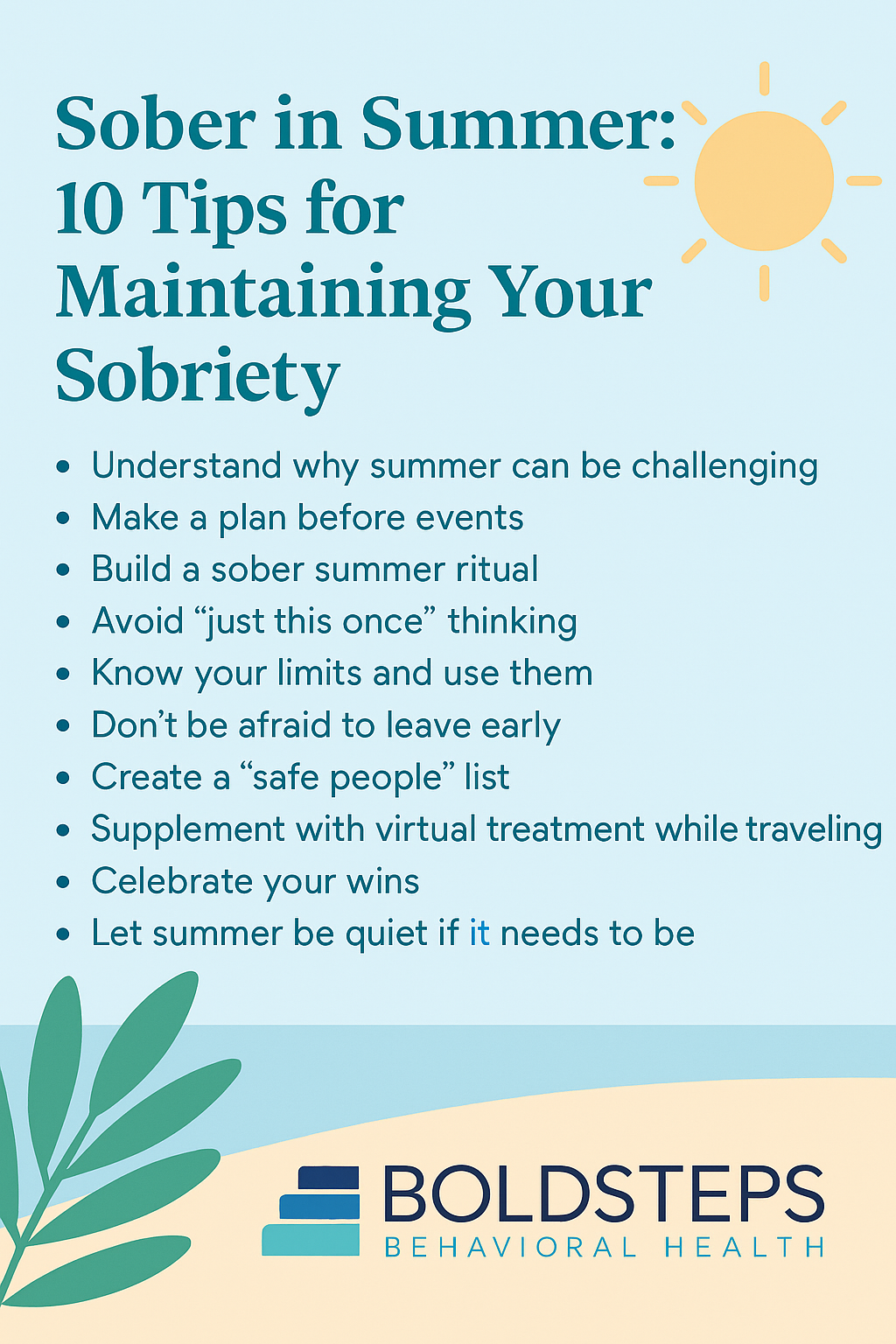 Tips for Staying Sober This Summer